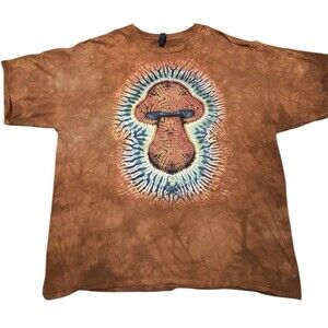 Psychedelic mushroom  3XL unisex tie-dye T-shirt
